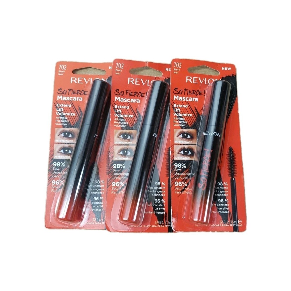 Revlon So Fierce Mascara, Extend Lif Volumizes, 702 Black, 3
